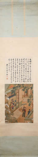Ming dynasty Qiu ying's figure painting