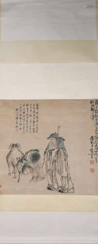 Qing dynasty Huang shen's figure painting