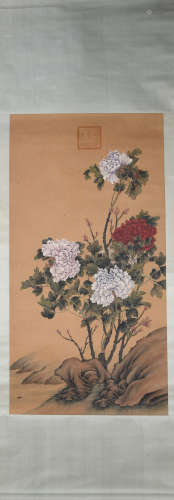 Qing dynasty Empress Dowager Cixi's flower painting