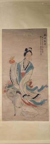 Qing dynasty Pan zhenyong's figure painting