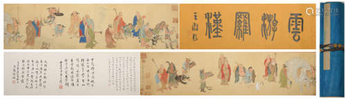 Ming dynasty Wu bin's figure hand scroll