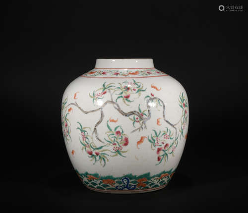 Qing dynasty pastel pot