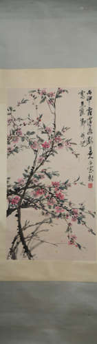 Modern Wu changshuo's flower painting