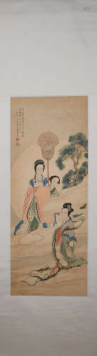 Qing dynasty Huang shanshou's figure painting