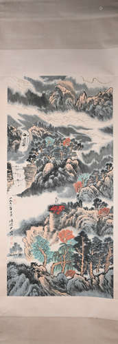 Modern Lu yanshao's landscape painting