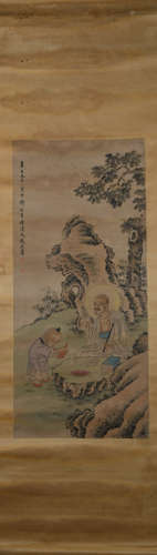 Qing dynasty Feng chaoran's figure painting