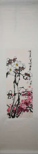 Modern Guan hua's flower painting