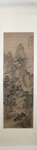 Qing dynasty Zhang yin's landscape painting
