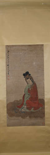 Qing dynasty Hua yan's figure painting