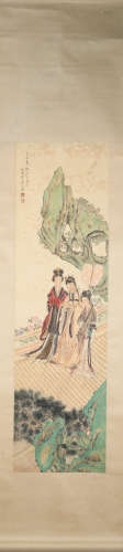 Qing dynasty Huang shanshou's figure painting