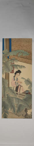 Qing dynasty Jiang xun's figure painting