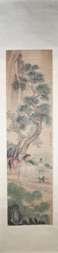 Qing dynasty Luo pin's  horse painting