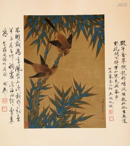 Chinese Jiang Tingxi'S Flower And Bird Painting
