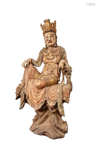 Chinese Woodcarving Buddha Statue