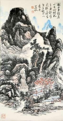 Chinese Huang Binhong'S Landscape Painting