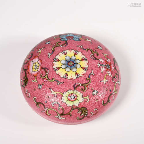 Qianlong of Qing Dynasty            Pastel cover box