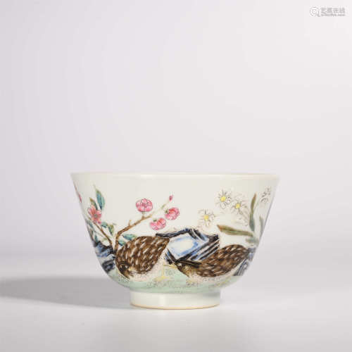 Yongzheng of Qing Dynasty            Pastel cup