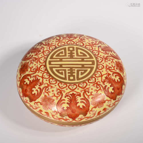 Qianlong of Qing Dynasty            Pastel cover box