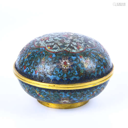 Cloisonne lid box