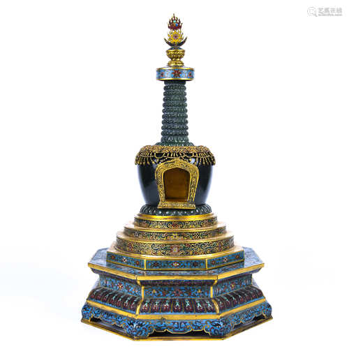 Cloisonne pagoda