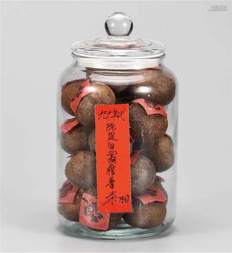 90年代  陈皮白霜柑普茶 药用价值极高