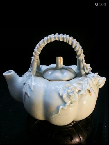 BIG Antique Porcelain Teapot