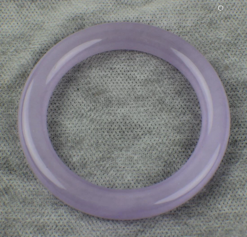 A Pink Jade Bracelet, OD,3 ¬, ID, 2 1/2