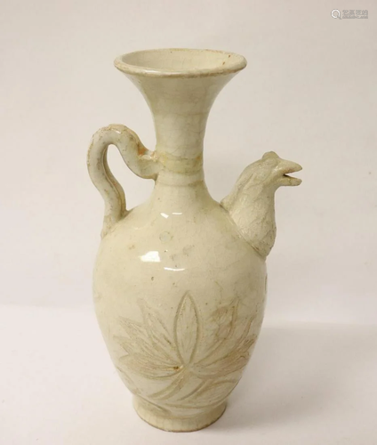 An Old White porcelain wine server