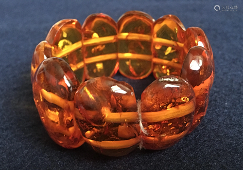 Amber Bracelet,10 big beads