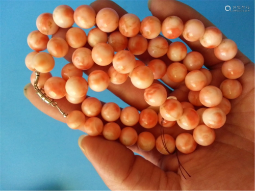 coral necklace