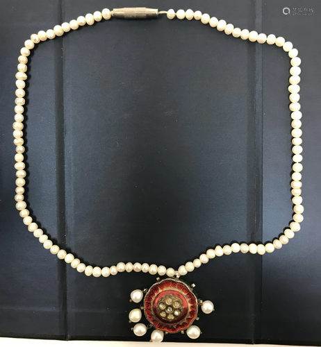 Early 20 th century Indian Kundan Mina Jewell…