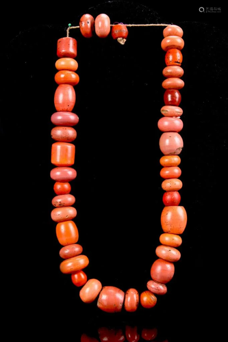 Tibetan Coral Beaded Necklace