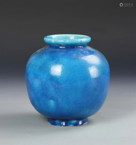 Chinese Turquoise Glazed Jar