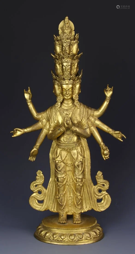 Chinese Gilt Buddha