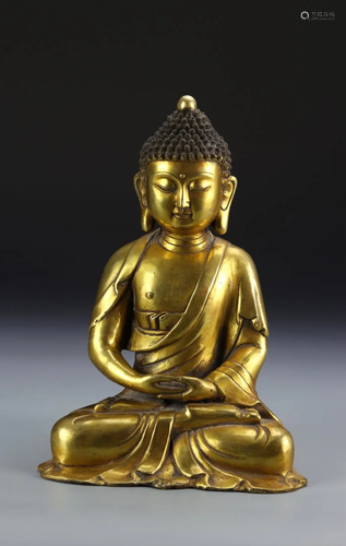 Tibetan Gilt Buddha