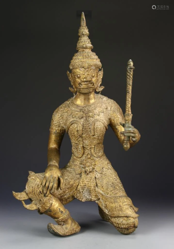Thailand Gilt Bronze Buddha