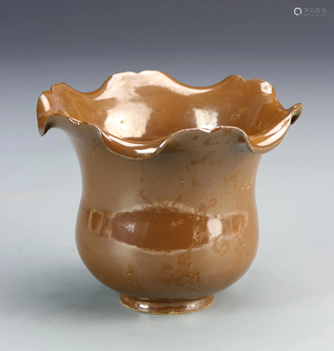 Chinese Brown Glazed Pot