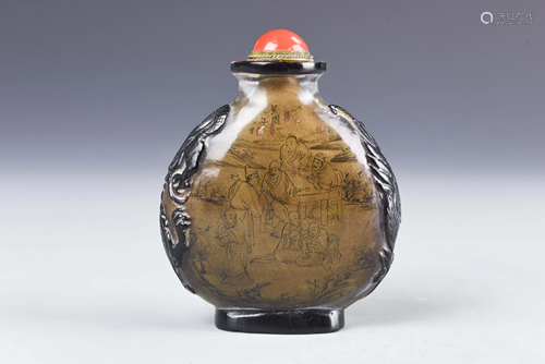 Chinese Peking Glass Snuff Bottle