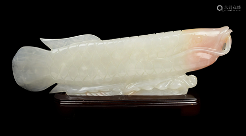 [Chinese] A Maya White Jade Carved Arowa…