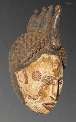 Nigeria. Old Tribal Igbo Spirit Mask. 1950 ci…
