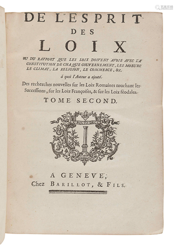 MONTESQUIEU, Charles de Secondat (168…