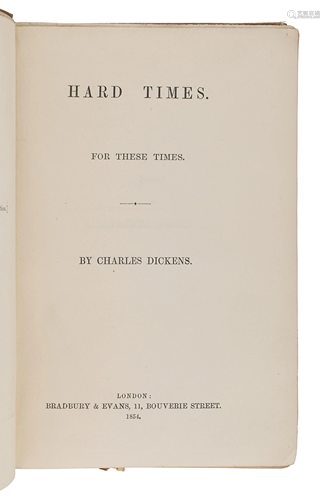 DICKENS, Charles (1812-1870). Hard Times.…