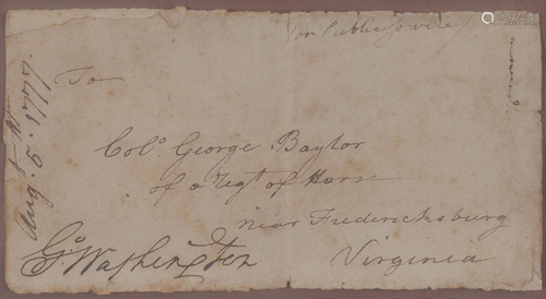 WASHINGTON, George (1732-1799). Add…