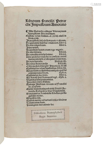 PETRARCA, Francesco (1304-1374). […