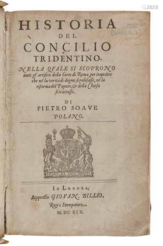 SARPI, Paolo (1552-1623). Historia del Concilio