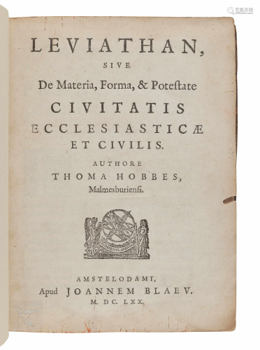 HOBBES, Thomas (1588-1679). Leviathan, s…