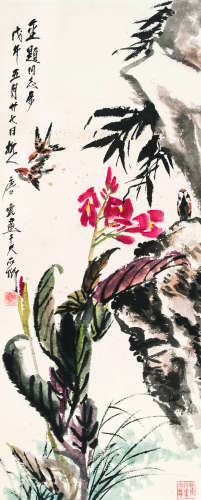 唐云（1910-1993） 1978年作 美人蕉 立轴 设色纸本