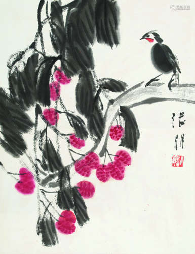 张朋（1918-2009） 到利 镜片 设色纸本