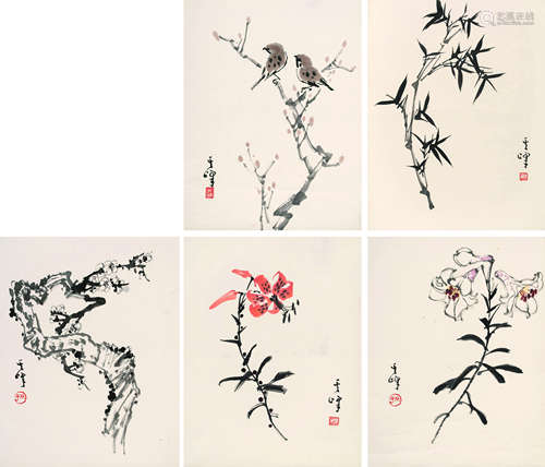 孙其峰（b.1920） 花卉 立轴 设色纸本