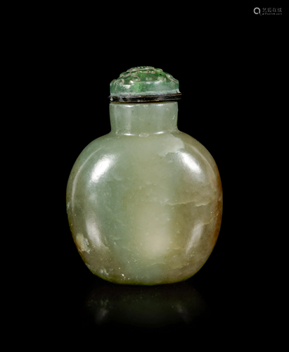 A Greyish Green Jade Snuff Bottle